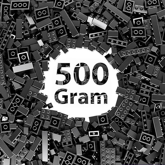 Bulk Black Building Bricks, Classic Building Blocks Compatible with All Major Brands