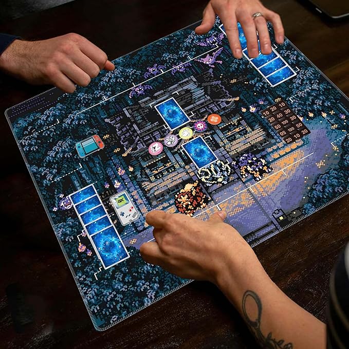 Premium PTCG playmat Set - 24x24 for Pokemon mat with 22 Damage counters and Storage Bag - Ideal for PTCG Board Game and TCG Play (Style3)