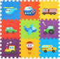 Baby Play Mat, Foam Playmat for Babies, Kids Play Mat, Foam Floor Tiles 34×34 9 Pieces Vehicle Puzzle Mat