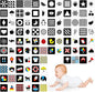 100 Pages Black White Colorful Baby Visual Stimulus Flashcard, 50 PCS High Contrast Baby Flashcards Sensory Toys for Newborn Infant Gift (2 Levels 0-6 Months, 5.5” X 5.5”)