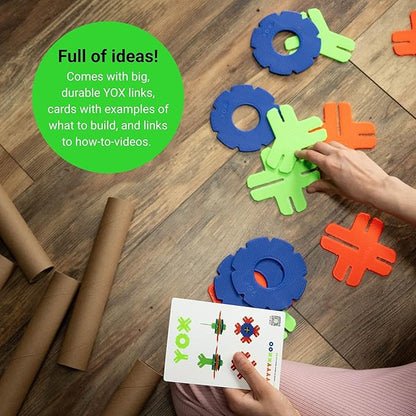 YOX Megabuilder Building Kit | Creative STEM Construction Toys | Made in USA | Bulk Building Set for Kids Ages 4-10