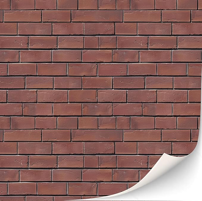 3 Sheets Self-Adhesive Wall Cladding for Dollhouse 1:12 Scale (Townhouse Style)