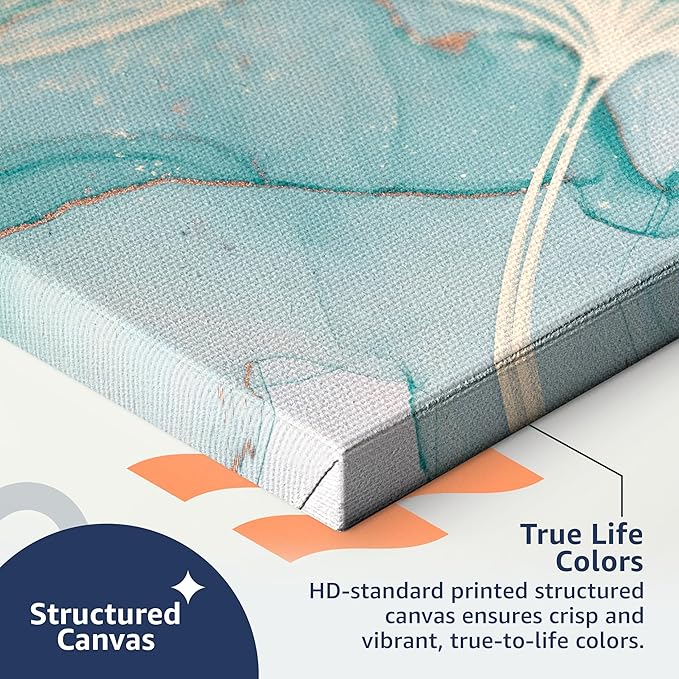 artgeist Canvas Wall Art Print World Map 35x24 in - 1pcs Home Decor Framed Stretched Picture Photo Painting Artwork Modern Art Image - Country Map Kontinente Abstract k-A-0512-b-a