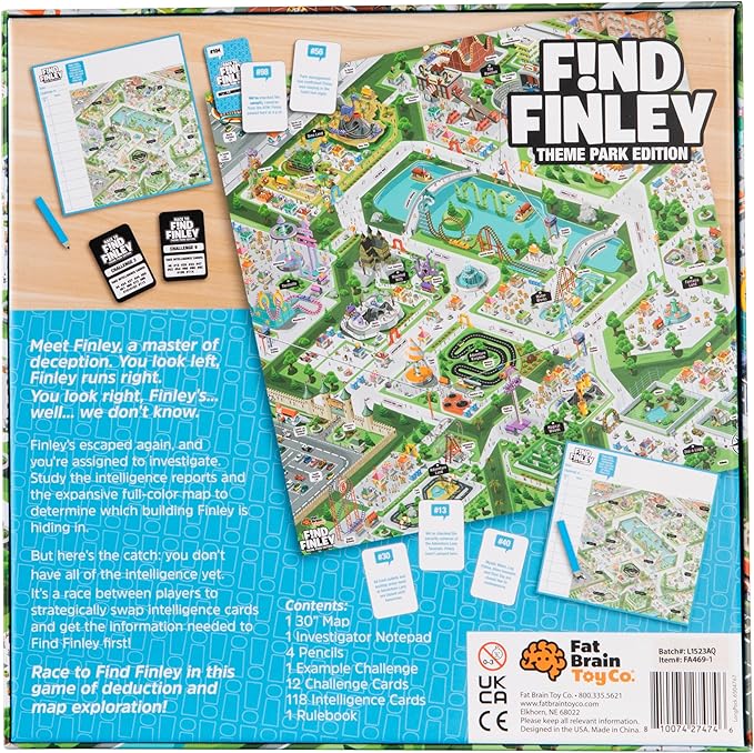 Fat Brain Toys Find Finley - New Deduction Game for Ages 8 to 12