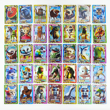 180PCS Italian Brainrot Cards, 2025 Official Boxed (36 Packs ; 180 PCS), The Second - Generation Thickened Cards, Including The Latest Brainrot Characters.Gold Card Flash Card Collection