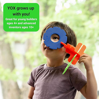 YOX Megabuilder Building Kit | Creative STEM Construction Toys | Made in USA | Bulk Building Set for Kids Ages 4-10