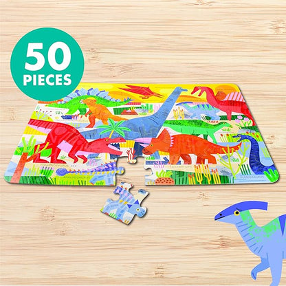Chuckle & Roar Dinosaur Glow Floor Puzzle 50pc
