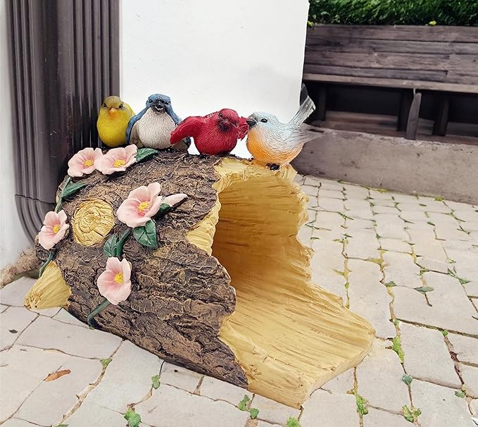 Bird Statues Gutter Downspout Extension Statues Garden Decoration,Resin Statue Outdoor Decor,Animal Downspout Diverter,Decorative Gutter Extension,3"×3" Downspout Extender Diverter Splash Block