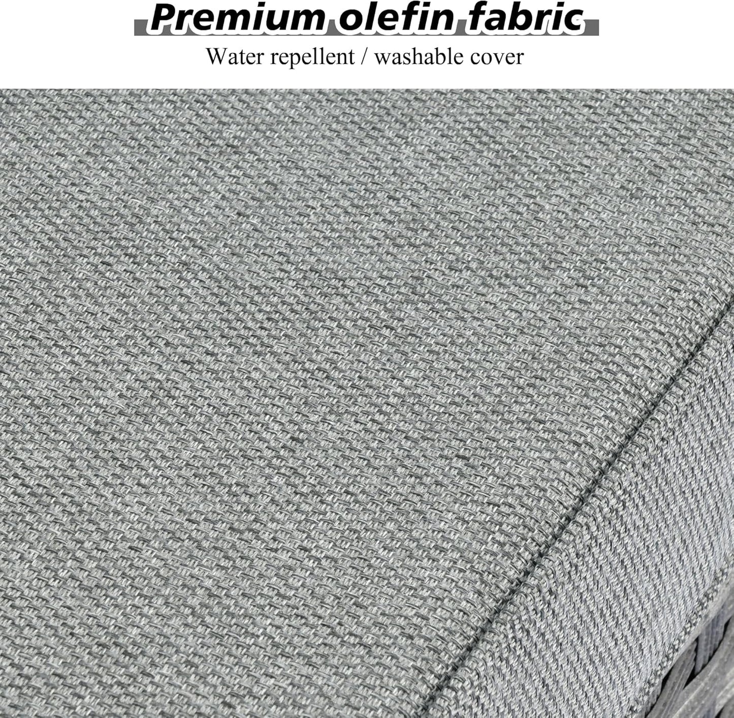 HOOOWOOO 10 Piece Modular Patio Outdoor Sectional Furniture Set with Gas Propane Fire Pit Table,Wicker Conversation Sofa Set with Swivel Chairs,Outside Couch Set(Dark Grey)