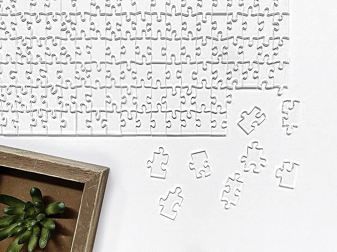 The Clearly Impossible Puzzle 500 Pieces Hard Puzzle for Adults (Acrylic, Jigsaw, 18.75x11 inches, 1 Pound, Made in USA)