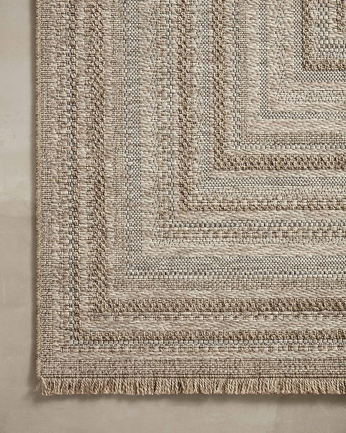 Loloi Dawn Collection Indoor/Outdoor DAW-01 Natural 2'-3" x 10'-0" Runner Rug