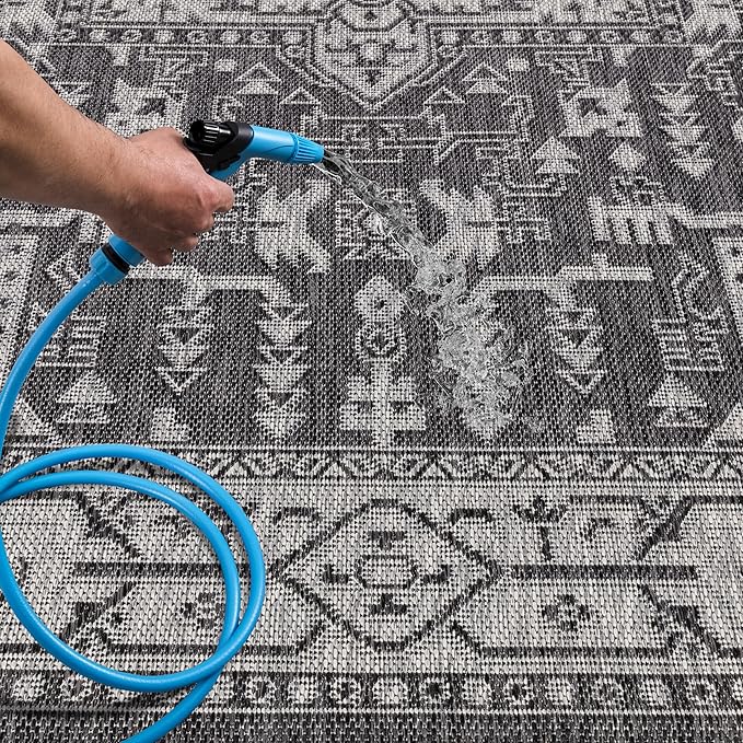 Keen Home Design Terrace Outdoor Runner Rug - 2x12 Washable Indoor/Outdoor Rug for Patio, Kitchen, Balcony, Beach, Garden, Deck and Porch, Size: 2'2"x11'10"