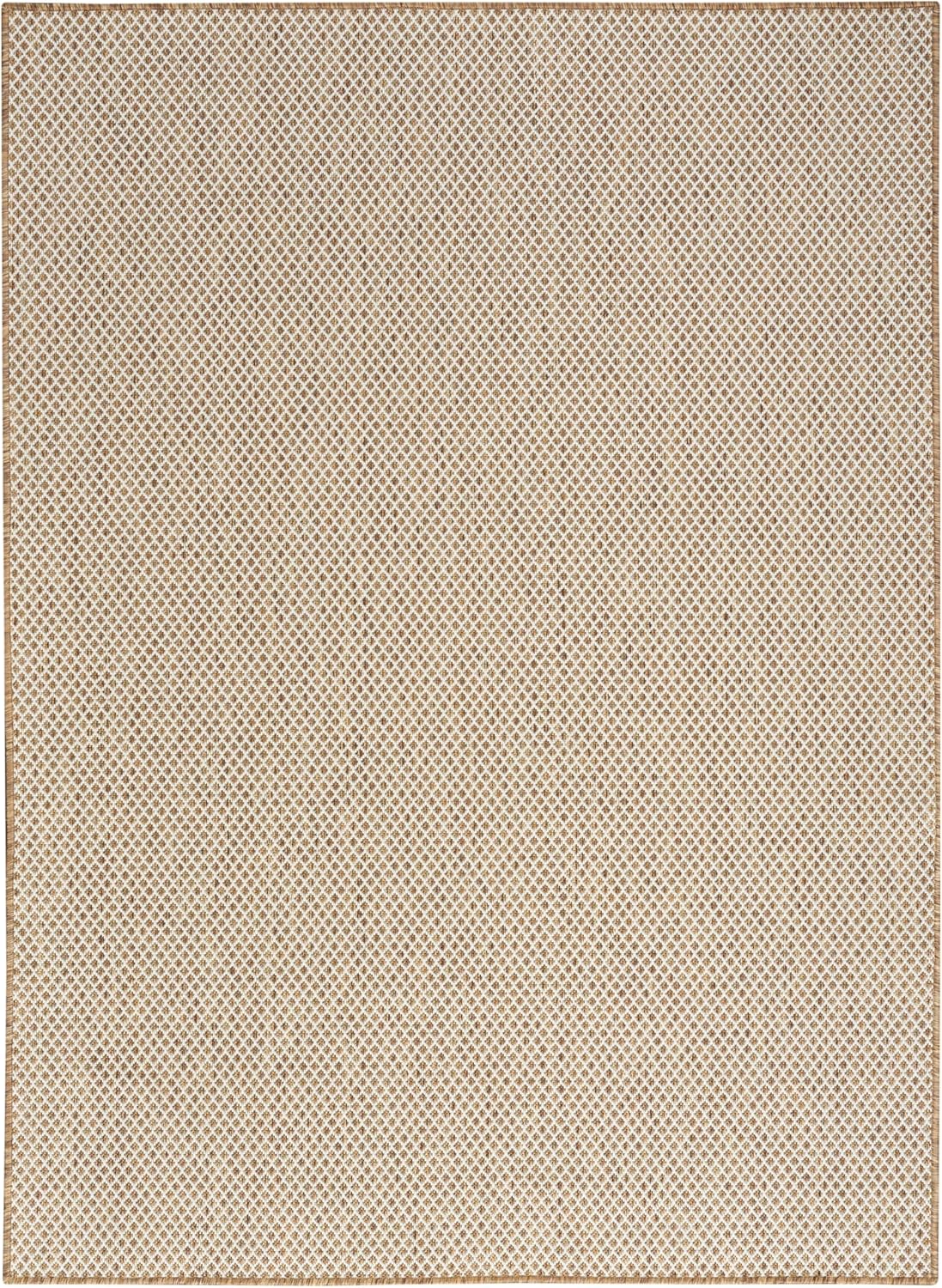 Nourison Home Courtyard Jute Ivory 6' x 9' Area Rug - Easy Clean, Non Shedding, Bedroom, Living Room, Dining Room, Kitchen