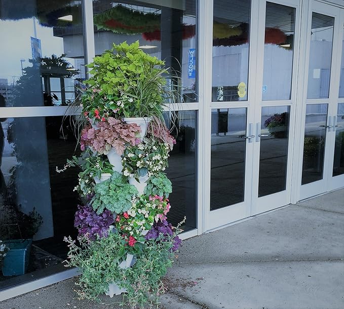 Mr. Stacky 5 Tiered Vertical Gardening Planter, Indoor & Outdoor