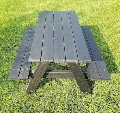 "Generic" Kids Picnic Table Made from Cedar Lumber (Black)