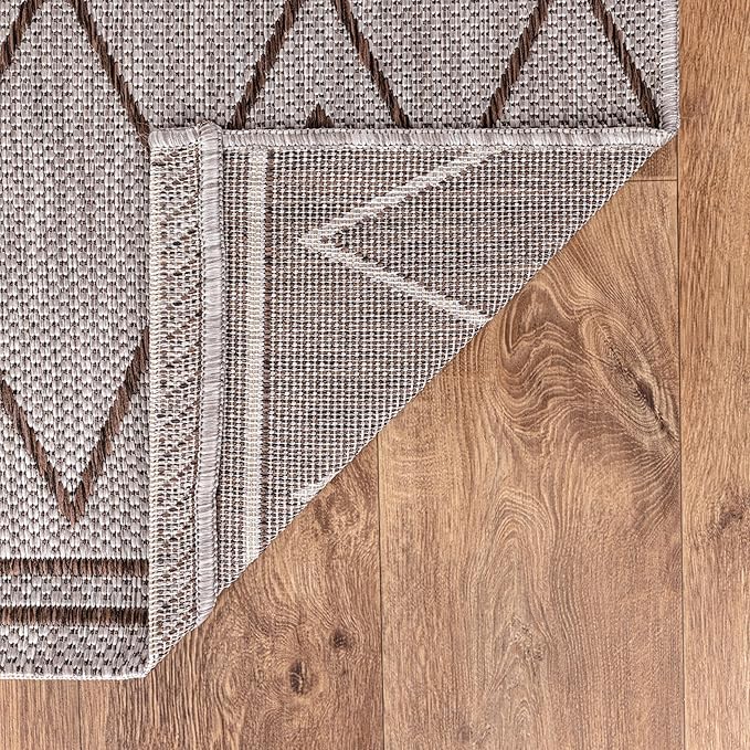 Keen Home Design Terrace Outdoor Area Rug - 6x9 Washable Indoor/Outdoor Rug for Patio, Kitchen, Balcony, Beach, Garden, Deck and Porch, Size: 6'x8'10"