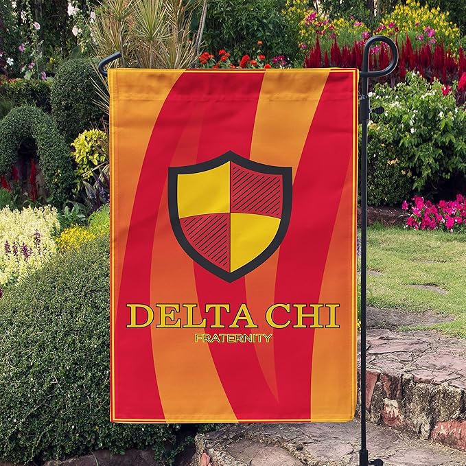Delta Chi Licensed Flag Garden Flag Banner Yard Decor Outdoor Decoration (Delta Chi #2)