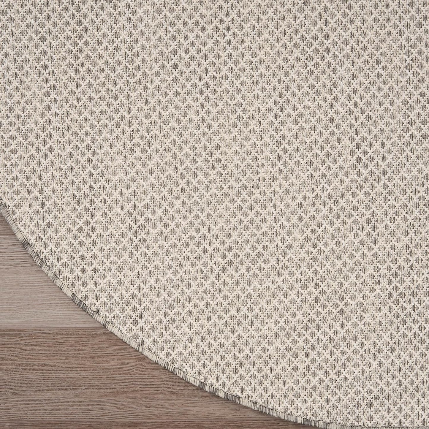 Nourison Home Courtyard Indoor/Outdoor Ivory Silver 3' x 5' Oval Area Rug, Easy Cleaning, Non Shedding, Bed Room, Living Room, Dining Room, Backyard, Deck, Patio (3x5)