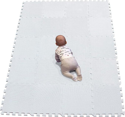YIMINYUER® 20 Tiles (30cm×30cm×1cm Each Tile) Baby Soft Puzzle Play Mats, Kids Thick EVA Foam Floor, Toddlers & Children's Soft Interlocking Mat R01G301020