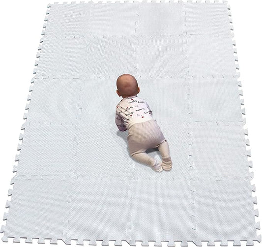 YIMINYUER® 20 Tiles (30cm×30cm×1cm Each Tile) Baby Soft Puzzle Play Mats, Kids Thick EVA Foam Floor, Toddlers & Children's Soft Interlocking Mat R01G301020