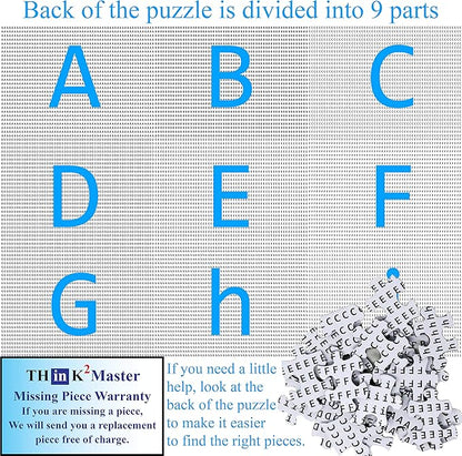 Think2Master Holiday Collage 500 Pieces Large Format Jigsaw Puzzle: Kids 12+, Teens, Adults & Families. A Year of Celebration an Excellent Present for Birthdays, Christmas. Size: 26.8” X 18.9”