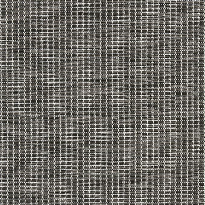 Nourison Home Positano Charcoal 8' x 10' Area Rug, Modern, Solid, Indoor/Outdoor, Easy Cleaning, Non Shedding, Bed Room, Living Room, Deck, Backyard