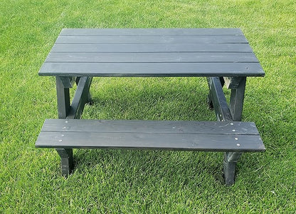 "Generic" Kids Picnic Table Made from Cedar Lumber (Black)