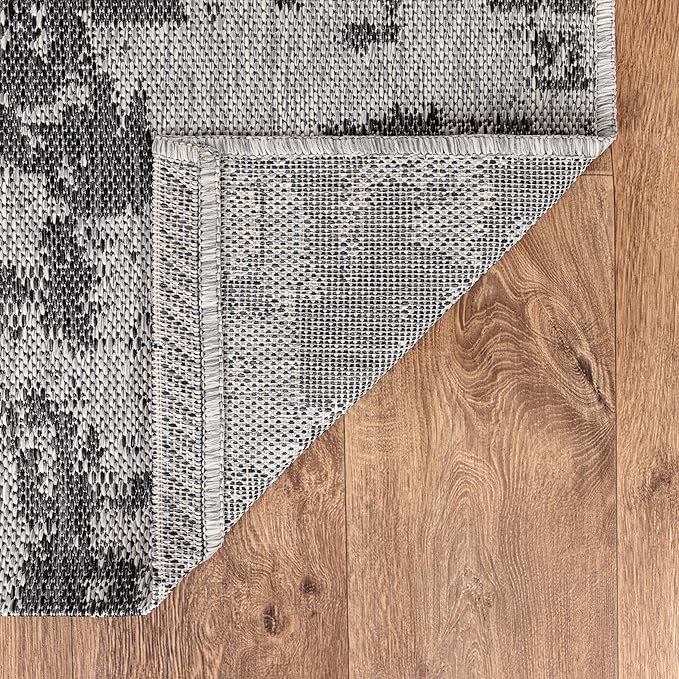 Keen Home Design Terrace Outdoor Area Rug - 5x8 Washable Indoor/Outdoor Rug for Patio, Kitchen, Balcony, Beach, Garden, Deck and Porch, Size: 5'3"x7'7"